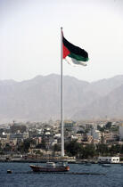 The Jordanian flag in Aqaba. © Philip Plisson / Plisson La Trinité / AA12844 - Photo Galleries - Jordan
