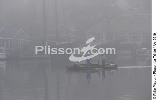Mystic Seaport - © Philip Plisson / Plisson La Trinité / AA12919 - Nos reportages photos - Brume