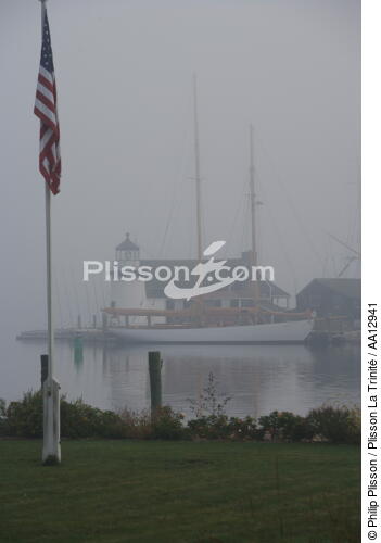 Mystic Seaport - © Philip Plisson / Plisson La Trinité / AA12941 - Photo Galleries - Mist