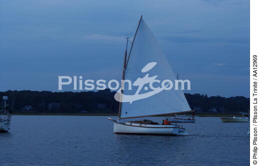 Sailing boat in Noank. - © Philip Plisson / Plisson La Trinité / AA12969 - Photo Galleries - Town [Connecticut]