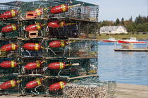 Casiers de pêche. © Philip Plisson / Plisson La Trinité / AA12990 - Nos reportages photos - Nouvelle Angleterre