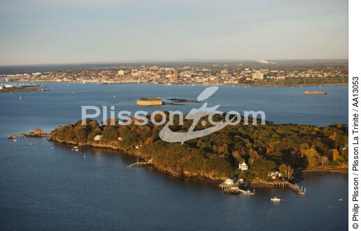 Portland Harbour - © Philip Plisson / Plisson La Trinité / AA13053 - Photo Galleries - Town [Maine]