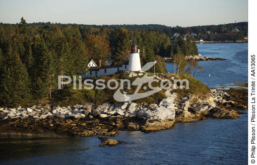 Burnt Light Island. - © Philip Plisson / Plisson La Trinité / AA13065 - Photo Galleries - Lighthouse [Maine]