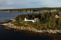 Burnt Light Island. © Philip Plisson / Plisson La Trinité / AA13067 - Photo Galleries - Lighthouse [Maine]
