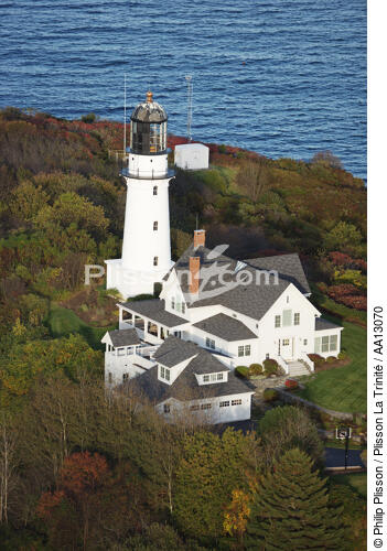 Cap Elisabeth Light - © Philip Plisson / Plisson La Trinité / AA13070 - Photo Galleries - Lighthouse [Maine]