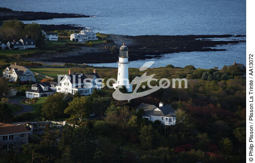 Cap Elisabeth Light - © Philip Plisson / Plisson La Trinité / AA13072 - Photo Galleries - Lighthouse [Maine]