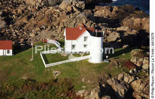 Cap Neddick Light - © Philip Plisson / Plisson La Trinité / AA13079 - Photo Galleries - Lighthouse [Maine]