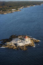Cuckholds Light in Maine. © Philip Plisson / Plisson La Trinité / AA13084 - Photo Galleries - American Lighthouses