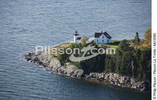 Curtis Island Light in Maine. - © Philip Plisson / Plisson La Trinité / AA13090 - Photo Galleries - American Lighthouses
