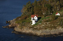 Curtis Island Light dans le Maine. © Philip Plisson / Plisson La Trinité / AA13093 - Nos reportages photos - Flore