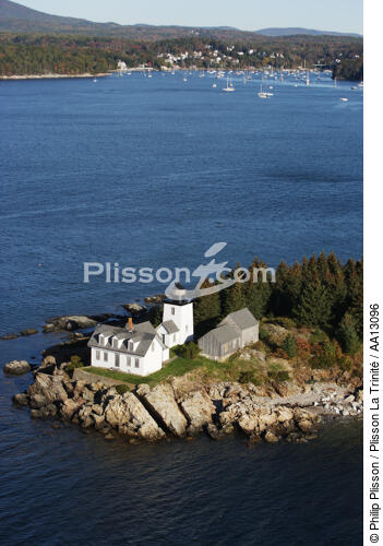Grindle Point Light in Maine. - © Philip Plisson / Plisson La Trinité / AA13096 - Photo Galleries - New England