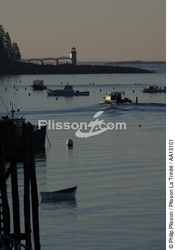 Marshall Point Light dans le Maine. - © Philip Plisson / Plisson La Trinité / AA13101 - Nos reportages photos - Phares USA