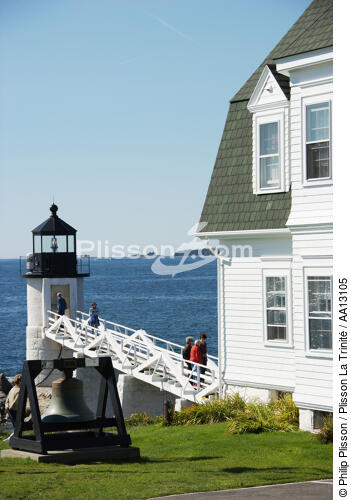 Marshall Point Light in Maine. - © Philip Plisson / Plisson La Trinité / AA13105 - Photo Galleries - American Lighthouses