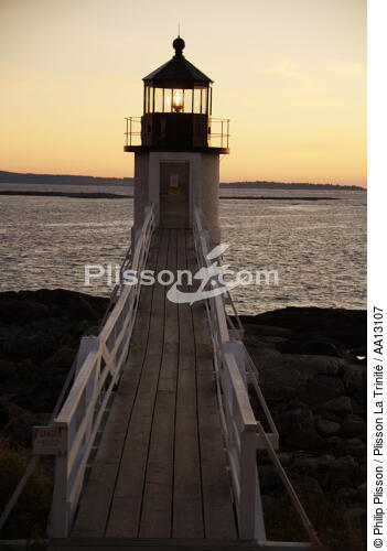 Marshall Point Light dans le Maine. - © Philip Plisson / Plisson La Trinité / AA13107 - Nos reportages photos - Phare [Maine]