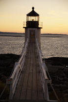 Marshall Point Light in Maine. © Philip Plisson / Plisson La Trinité / AA13107 - Photo Galleries - Backlit