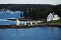 Marshall Point Light in Maine. © Philip Plisson / Plisson La Trinité / AA13116 - Photo Galleries - Lighthouse [Maine]