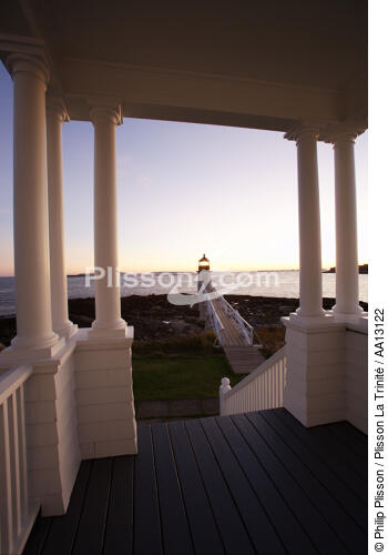 Marshall Point Light in Maine. - © Philip Plisson / Plisson La Trinité / AA13122 - Photo Galleries - American Lighthouses