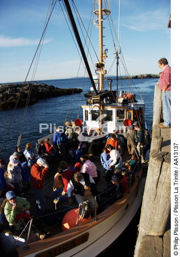 Monhegan island in Maine. - © Philip Plisson / Plisson La Trinité / AA13137 - Photo Galleries - Ferry