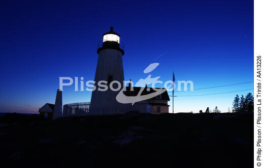 Pemaquid Point Light in Maine. - © Philip Plisson / Plisson La Trinité / AA13226 - Photo Galleries - Blue sky