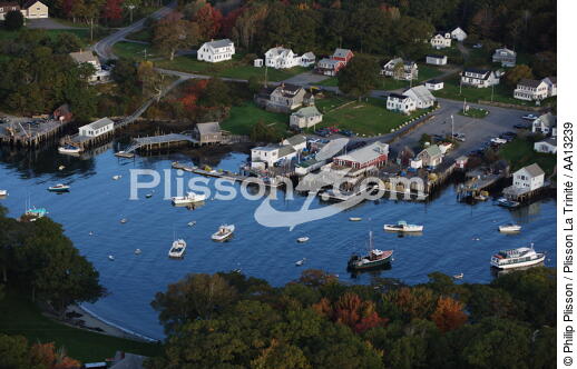 New Harbor in Maine. - © Philip Plisson / Plisson La Trinité / AA13239 - Photo Galleries - Town [Maine]