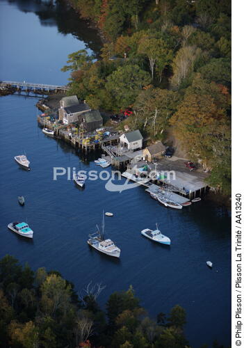 New Harbor in Maine. - © Philip Plisson / Plisson La Trinité / AA13240 - Photo Galleries - Town [Maine]