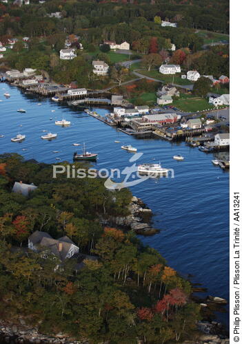 New Harbor in Maine. - © Philip Plisson / Plisson La Trinité / AA13241 - Photo Galleries - Town [Maine]