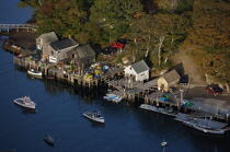 New Harbor in Maine. © Philip Plisson / Plisson La Trinité / AA13245 - Photo Galleries - Town [Maine]