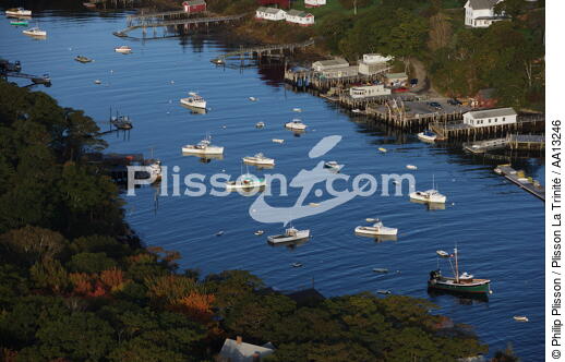 New Harbor dans le Maine. - © Philip Plisson / Plisson La Trinité / AA13246 - Nos reportages photos - Ville [Maine]