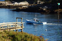 New Harbor in Maine. © Philip Plisson / Plisson La Trinité / AA13247 - Photo Galleries - Ponton