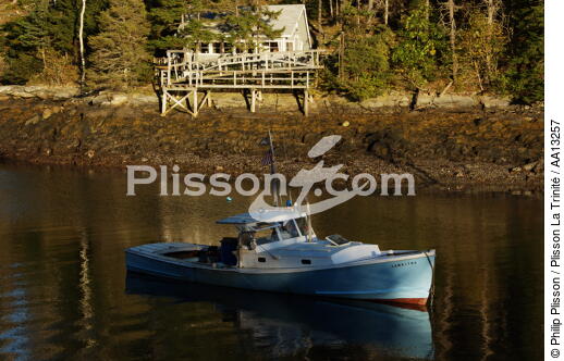 New Harbor in Maine. - © Philip Plisson / Plisson La Trinité / AA13257 - Photo Galleries - Town [Maine]