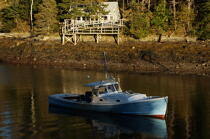New Harbor dans le Maine. © Philip Plisson / Plisson La Trinité / AA13257 - Nos reportages photos - Ville [Maine]