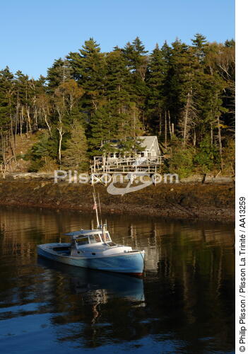 New Harbor in Maine. - © Philip Plisson / Plisson La Trinité / AA13259 - Photo Galleries - Town [Maine]