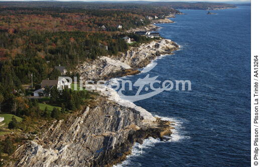 New Harbor dans le Maine. - © Philip Plisson / Plisson La Trinité / AA13264 - Nos reportages photos - Ville [Maine]