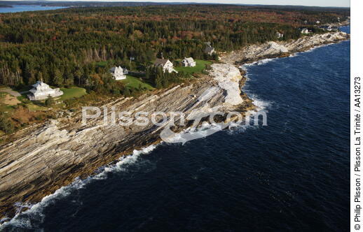 New Harbor in Maine. - © Philip Plisson / Plisson La Trinité / AA13273 - Photo Galleries - Town [Maine]
