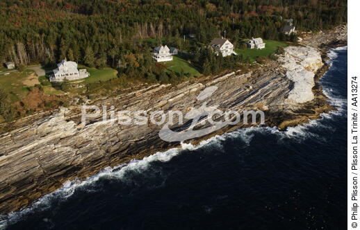 New Harbor dans le Maine. - © Philip Plisson / Plisson La Trinité / AA13274 - Nos reportages photos - Ville [Maine]