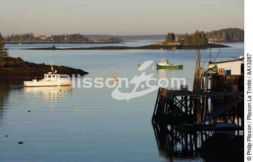 Port Clyde dans le Maine. - © Philip Plisson / Plisson La Trinité / AA13287 - Nos reportages photos - Maine