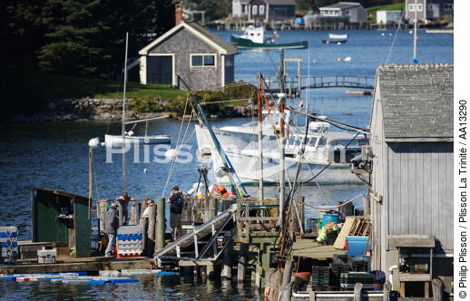 Port Clyde in Maine. - © Philip Plisson / Plisson La Trinité / AA13290 - Photo Galleries - Fishermen of the world