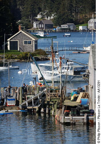 Port Clyde dans le Maine. - © Philip Plisson / Plisson La Trinité / AA13291 - Nos reportages photos - Ville [Maine]
