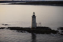 Ram Island Ledge Light in Maine. © Philip Plisson / Plisson La Trinité / AA13304 - Photo Galleries - Lighthouse [Maine]