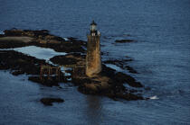 Ram Island Ledge Light in Maine. © Philip Plisson / Plisson La Trinité / AA13312 - Photo Galleries - Lighthouse [Maine]