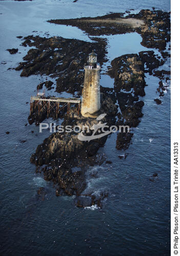 Ram Island Ledge Light in Maine. - © Philip Plisson / Pêcheur d’Images / AA13313 - Photo Galleries - American Lighthouses