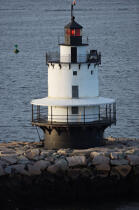Spring Point Ledge Light in Maine. © Philip Plisson / Plisson La Trinité / AA13335 - Photo Galleries - American Lighthouses