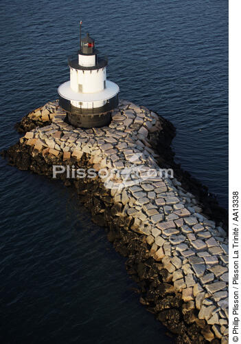 Spring Point Ledge Light in Maine. - © Philip Plisson / Plisson La Trinité / AA13338 - Photo Galleries - Lighthouse [Maine]