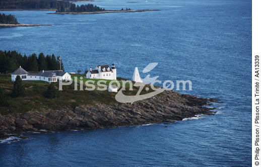 Tenants Harbor Light. - © Philip Plisson / Plisson La Trinité / AA13339 - Photo Galleries - Lighthouse [Maine]