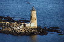 Whaleback Light in Maine. © Philip Plisson / Plisson La Trinité / AA13348 - Photo Galleries - American Lighthouses