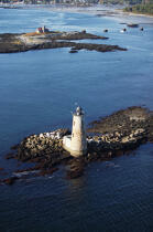 Whaleback Light in Maine. © Philip Plisson / Plisson La Trinité / AA13351 - Photo Galleries - Lighthouse [Maine]