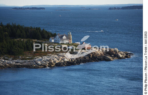 White Head Light in Maine. - © Philip Plisson / Plisson La Trinité / AA13353 - Photo Galleries - Lighthouse [Maine]