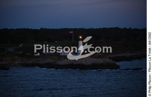 Portland Head Light in Maine. - © Philip Plisson / Plisson La Trinité / AA13362 - Photo Galleries - Portland Head Light