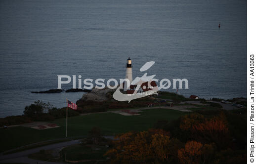 Portland Head Light in Maine. - © Philip Plisson / Plisson La Trinité / AA13363 - Photo Galleries - Maine