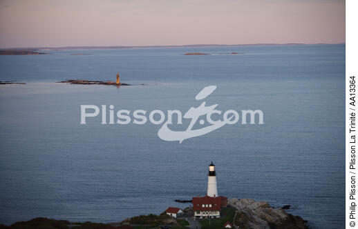 Portland Head Light in Maine. - © Philip Plisson / Plisson La Trinité / AA13364 - Photo Galleries - Lighthouse [Maine]